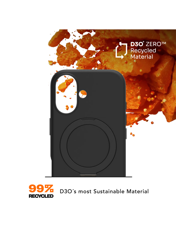 Iceland Ultra D3O MagSafe Kickstand - iPhone 17 - Black