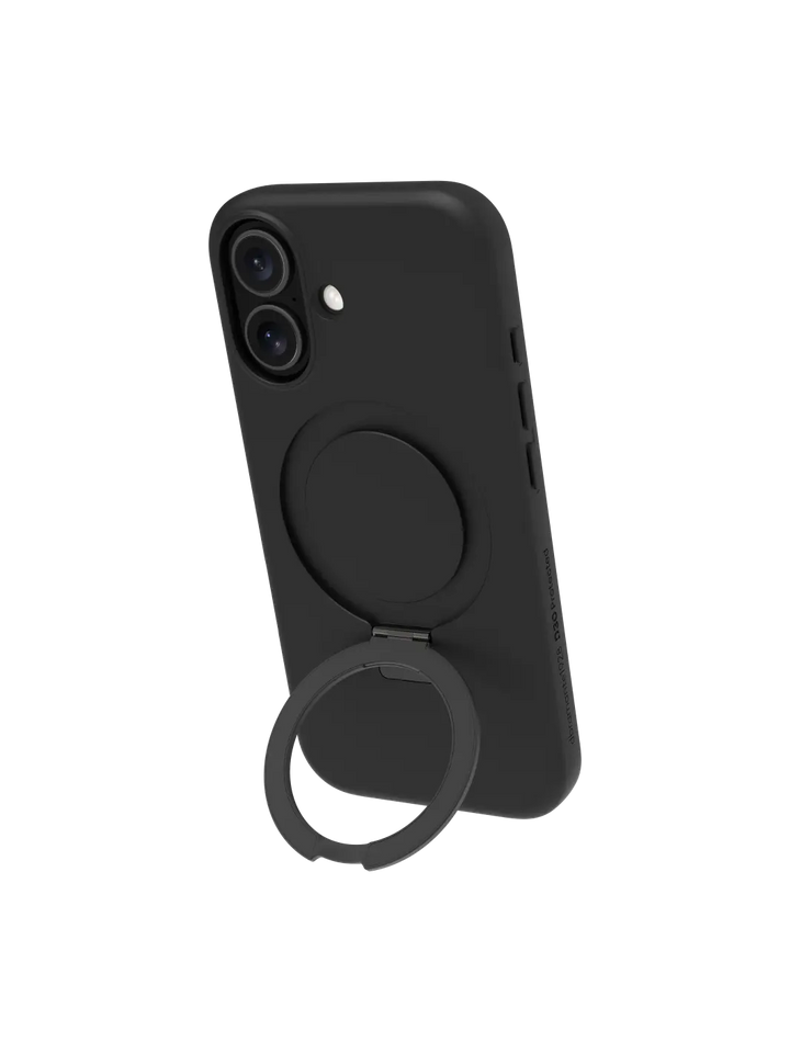 Iceland Ultra D3O MagSafe Kickstand - iPhone 17 - Black Phone Case