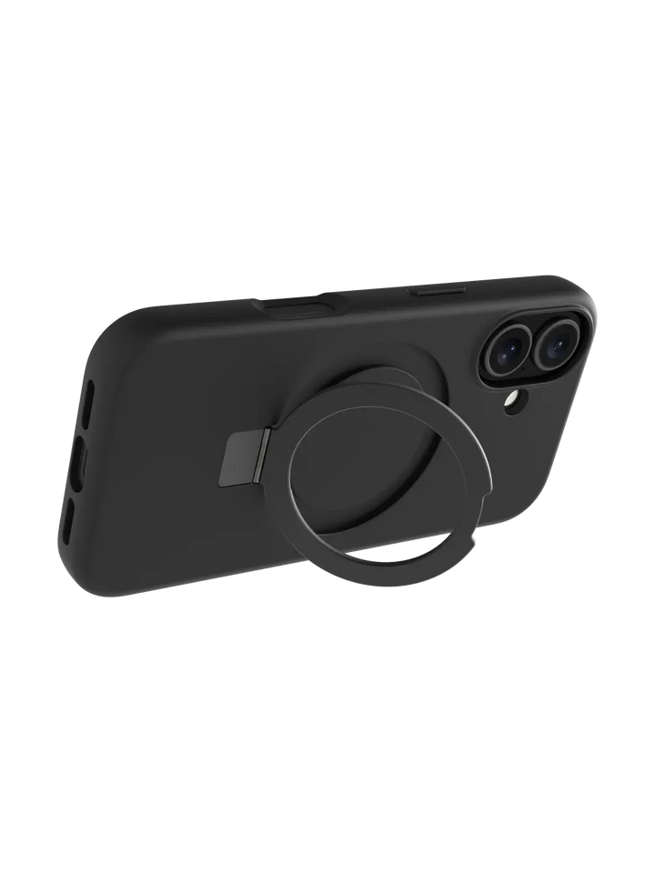 Iceland Ultra D3O MagSafe Kickstand - iPhone 17 - Black Phone Case
