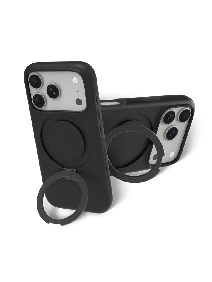 Iceland Ultra D3O MagSafe Kickstand - iPhone 17 Pro - Black Phone Case