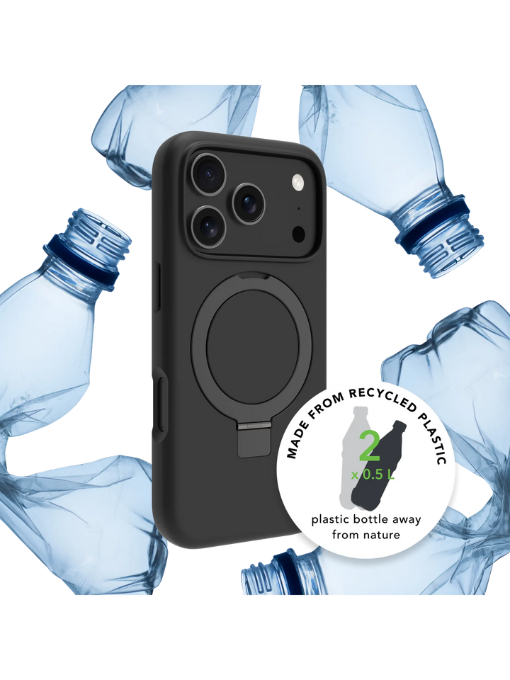 Iceland Ultra D3O MagSafe Kickstand - iPhone 17 Pro - Black Phone Case