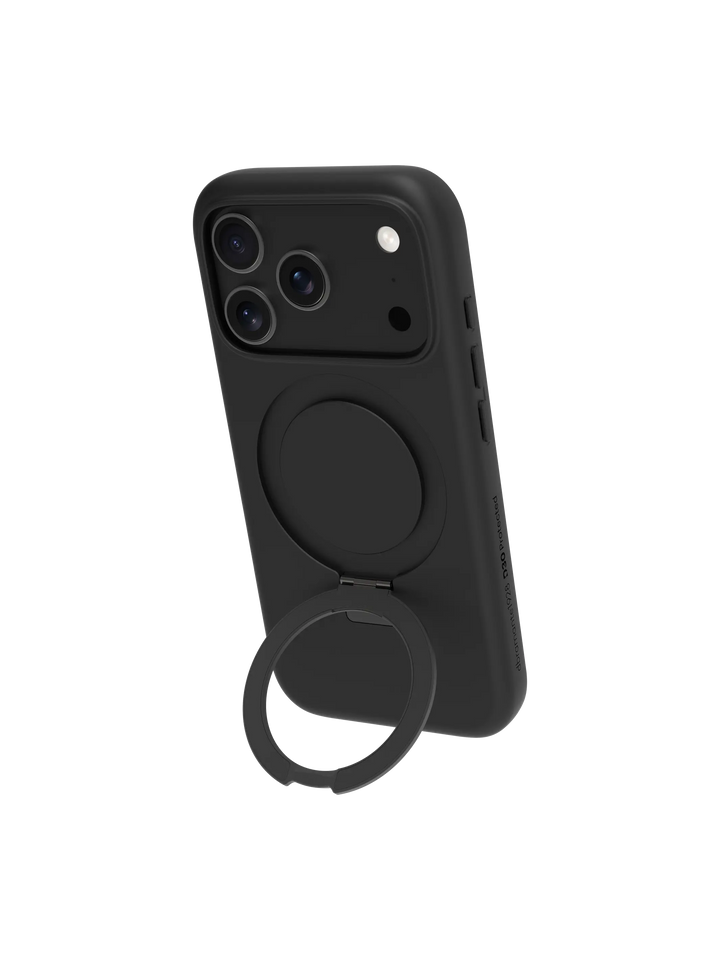 Iceland Ultra D3O MagSafe Kickstand - iPhone 17 Pro - Black Phone Case
