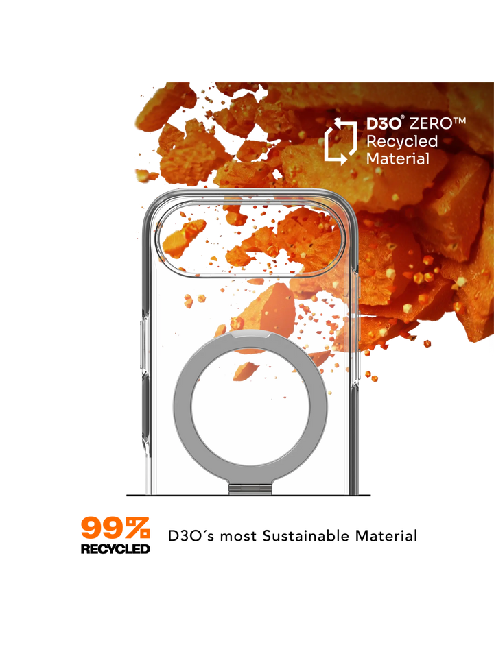 Iceland Ultra D3O MagSafe Kickstand - iPhone Air - Clear Phone Case