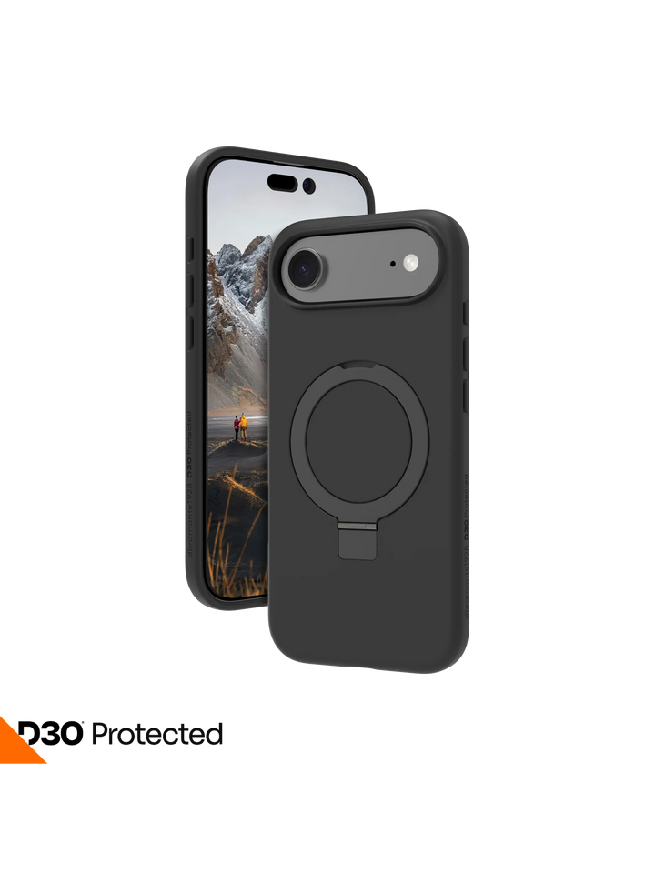 Iceland Ultra D3O MagSafe Kickstand - iPhone Air - Black Phone Case