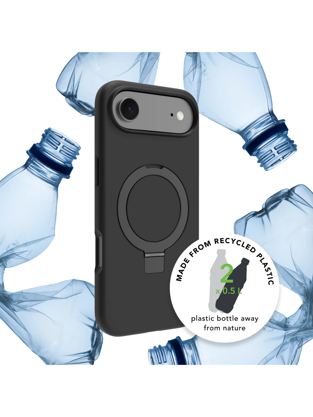 Iceland Ultra D3O MagSafe Kickstand - iPhone Air - Black Phone Case