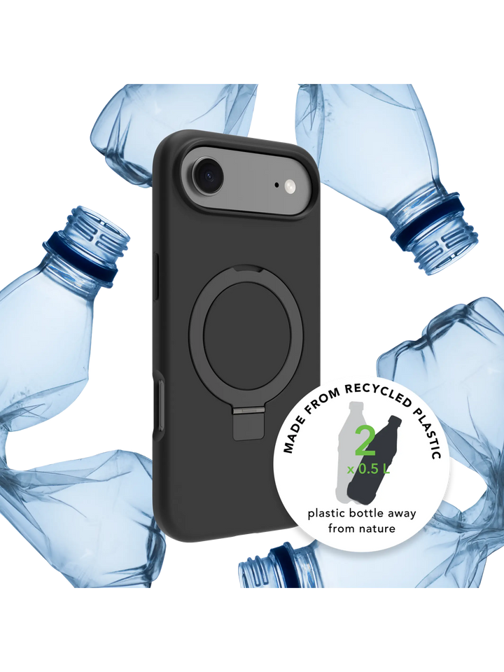 Iceland Ultra D3O MagSafe Kickstand - iPhone Air - Black Phone Case