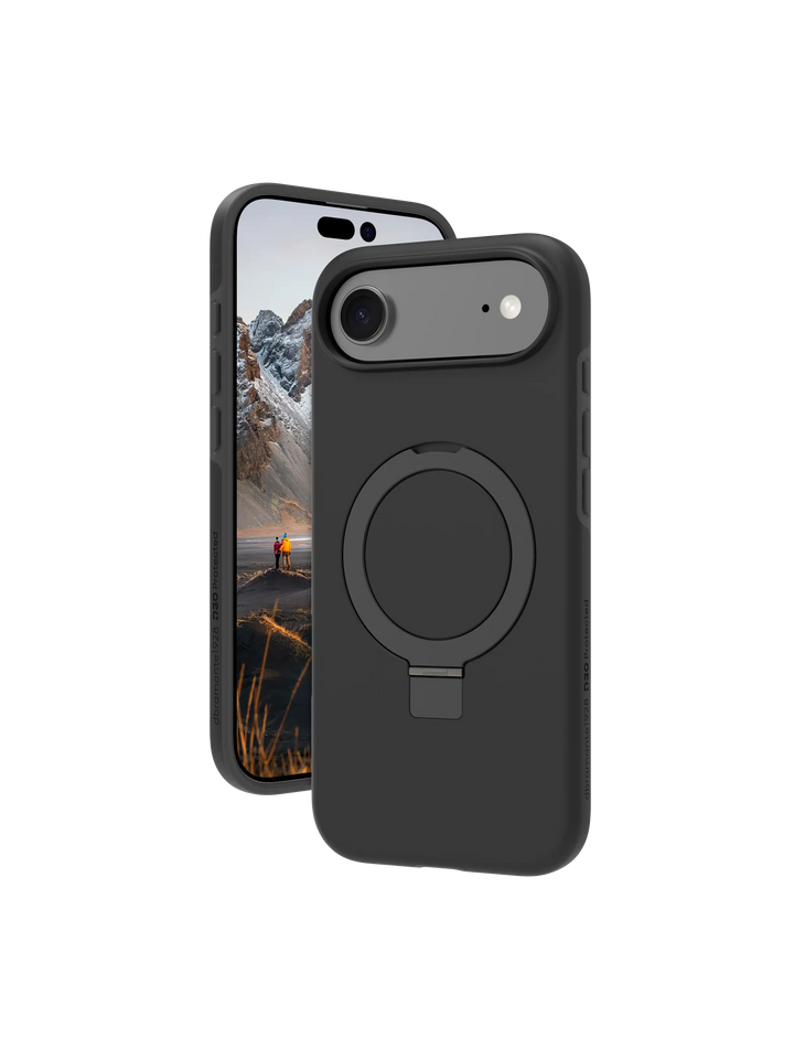 Iceland Ultra D3O MagSafe Kickstand - iPhone Air - Black Phone Case