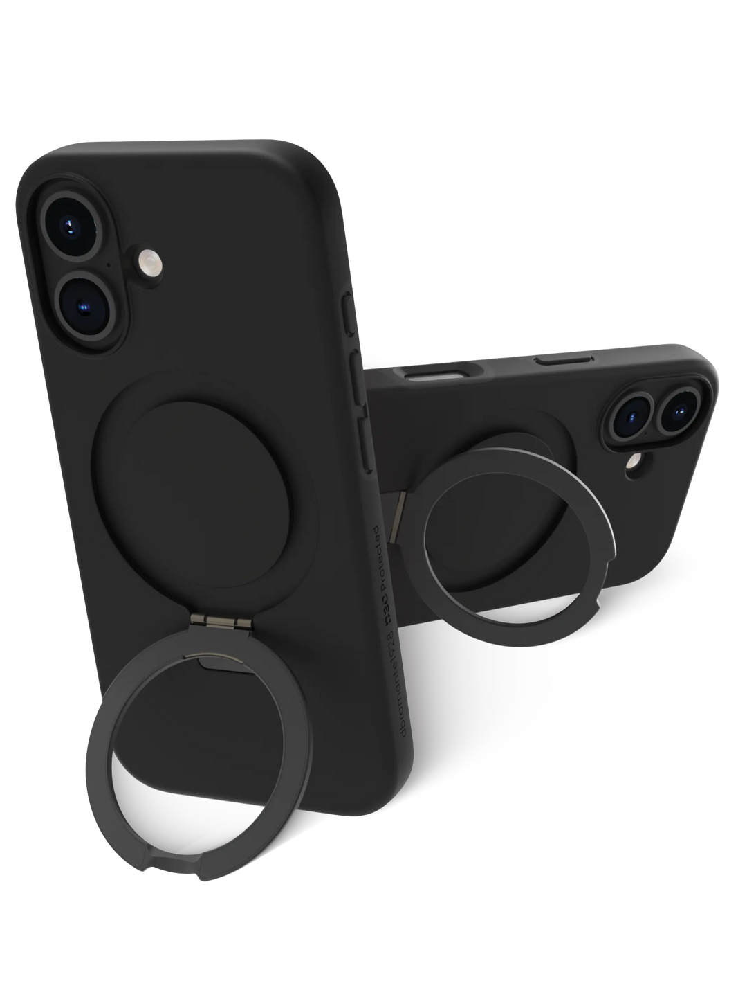 Iceland Ultra D3O MagSafe Kickstand - iPhone 16 Plus - Black Phone Case