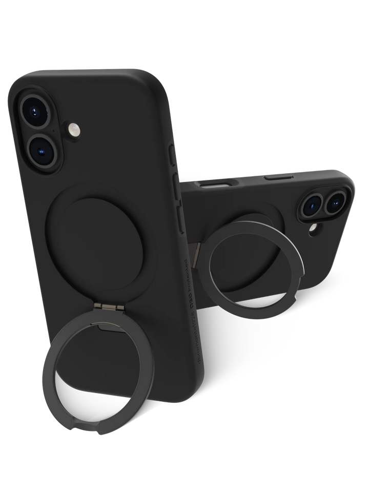 Iceland Ultra D3O MagSafe Kickstand - iPhone 16 Plus - Black Phone Case
