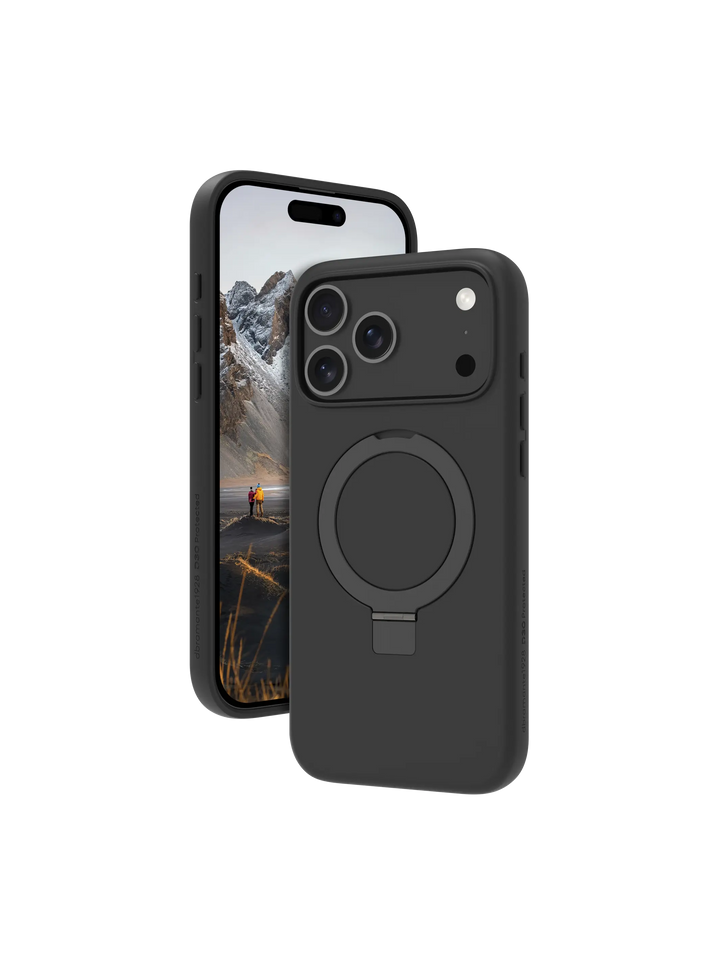 Iceland Ultra D3O MagSafe Kickstand - iPhone 17 Pro Max - Bl Phone Case