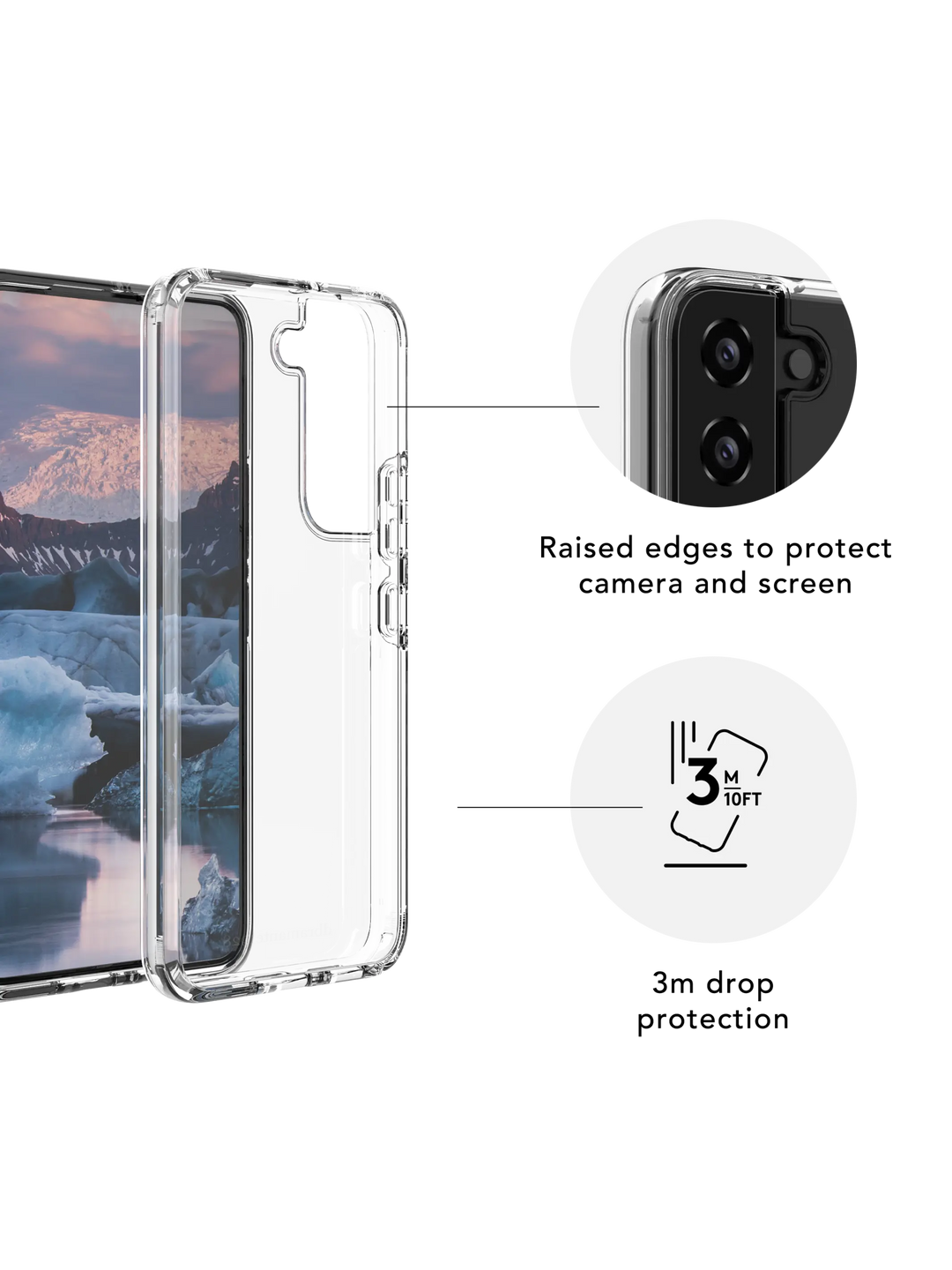 Iceland Pro Clear Galaxy Z Flip 4 Phone Case