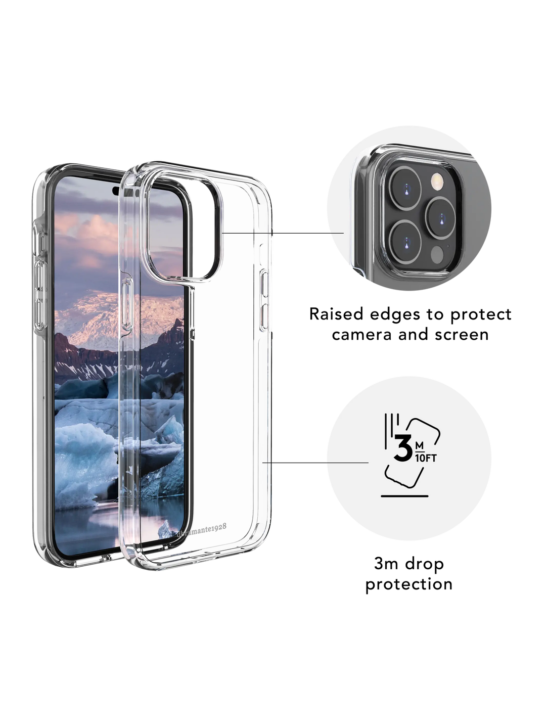 Iceland Pro - iPhone SE/8/7 - Clear Hard case Phone Case