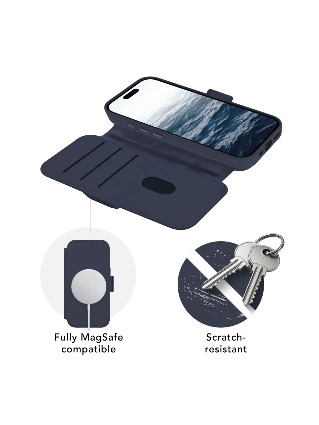 Lynge MagSafe ICON - iPhone 17 - Deep Water Phone Case