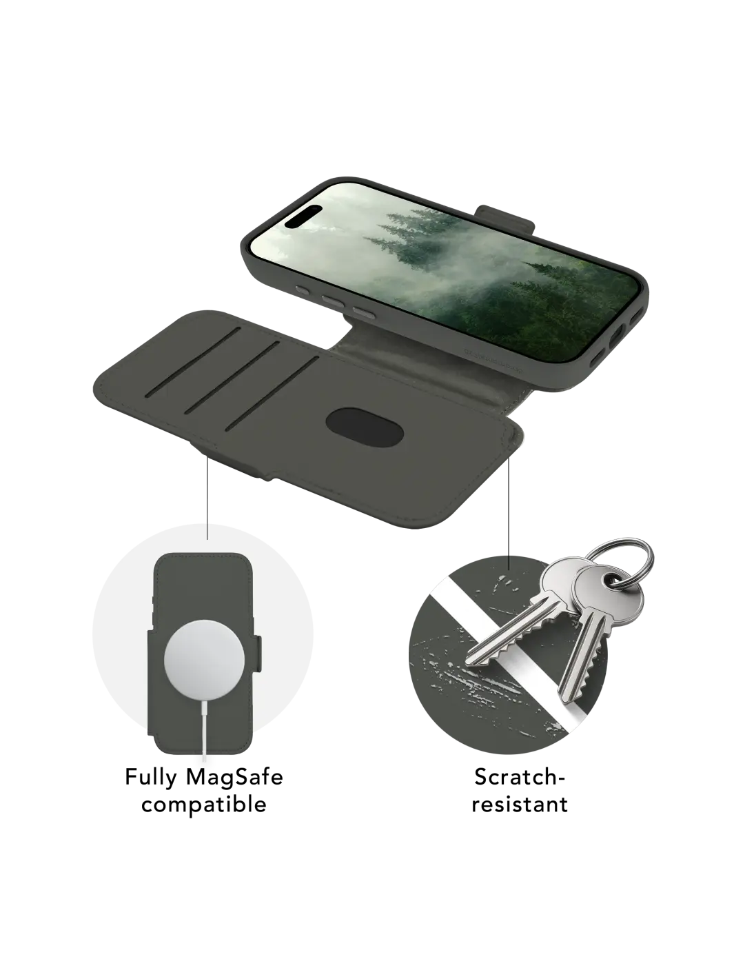 Lynge MagSafe ICON - iPhone 17 Pro - Forest Shadow Phone Case