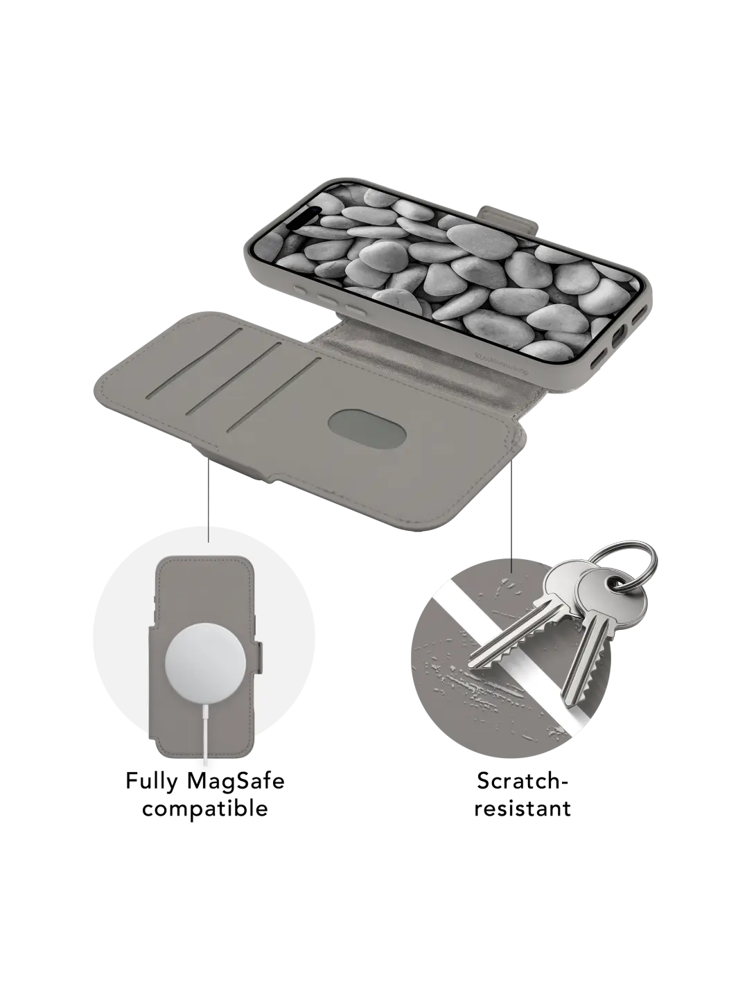Lynge MagSafe ICON - iPhone 17 Pro Max - River Stone Phone Case