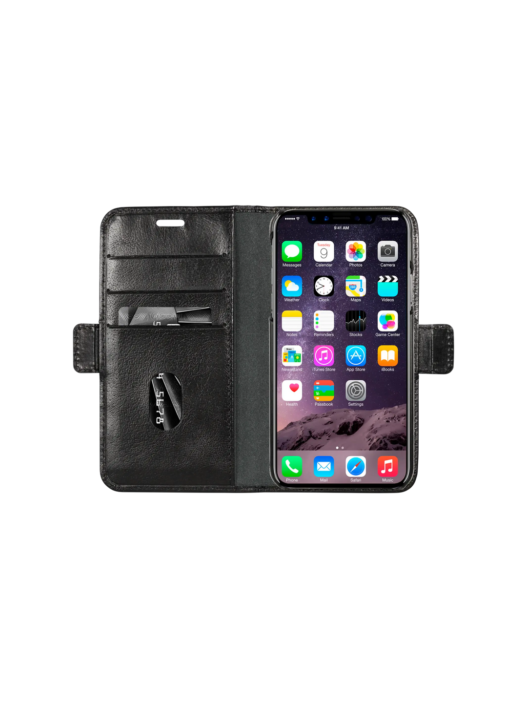 Lynge - iPhone X/Xs - Black Phone Case
