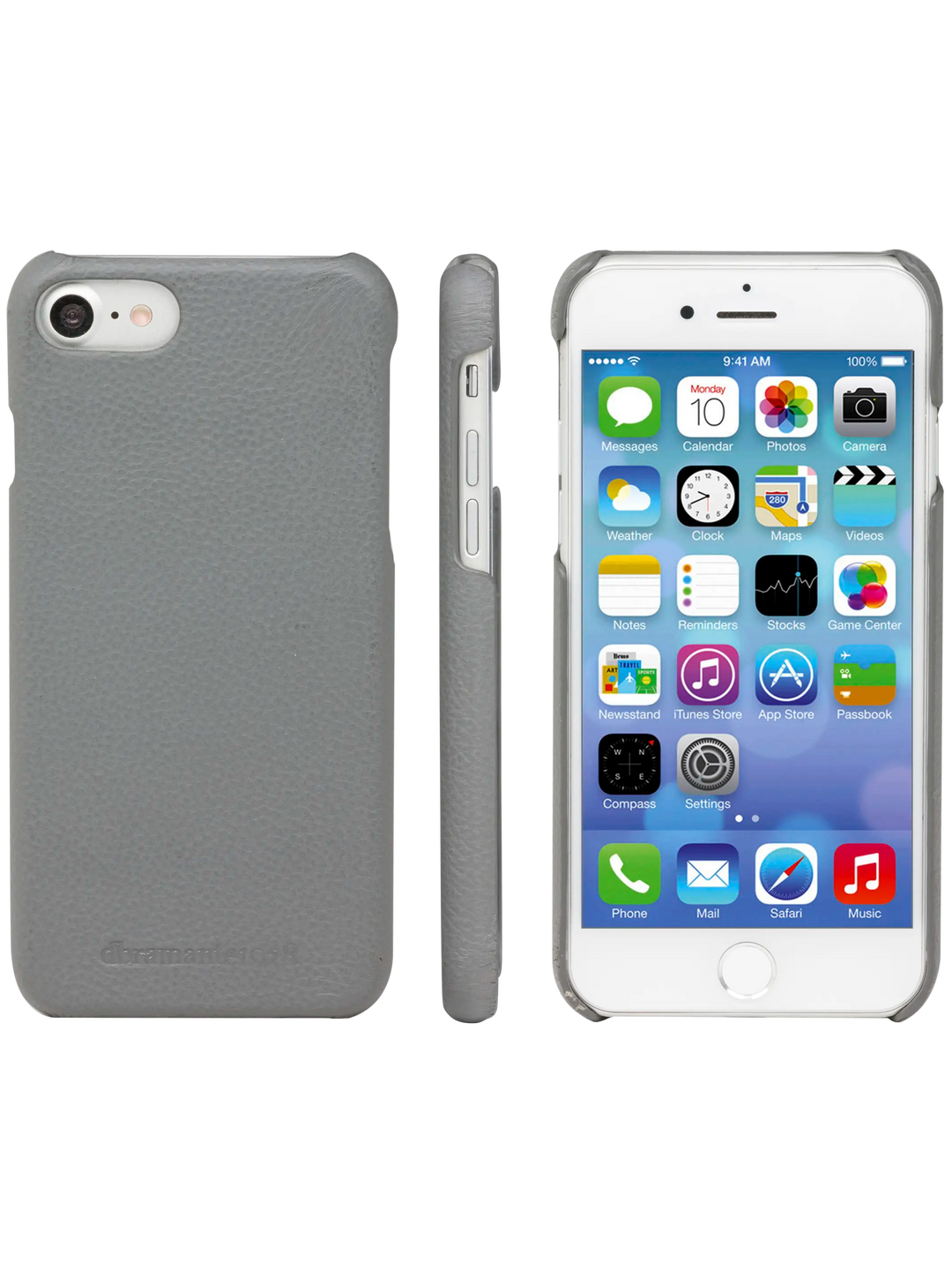 Lynge - iPhone SE/8/7/6 Series - Pebbled Grey Phone Case