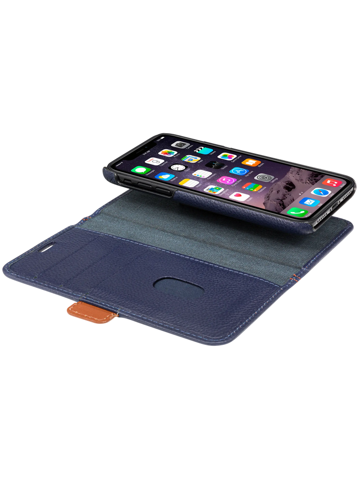 Lynge - iPhone Xs Max - Pebbled Blue Phone Case