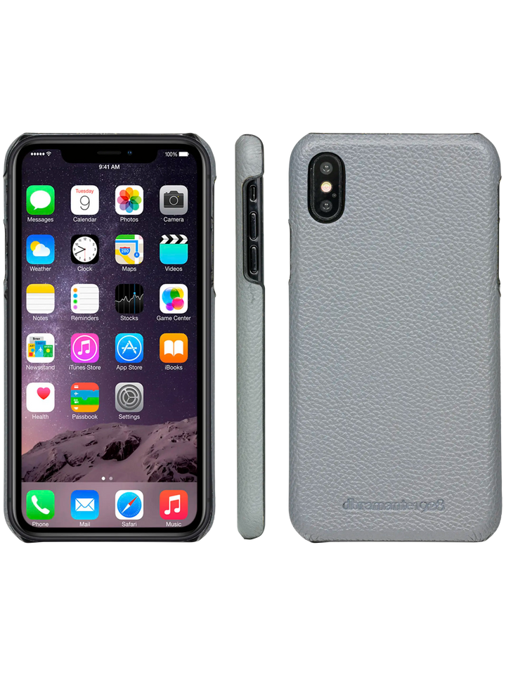 Lynge - iPhone Xs Max - Pebbled Grey Phone Case