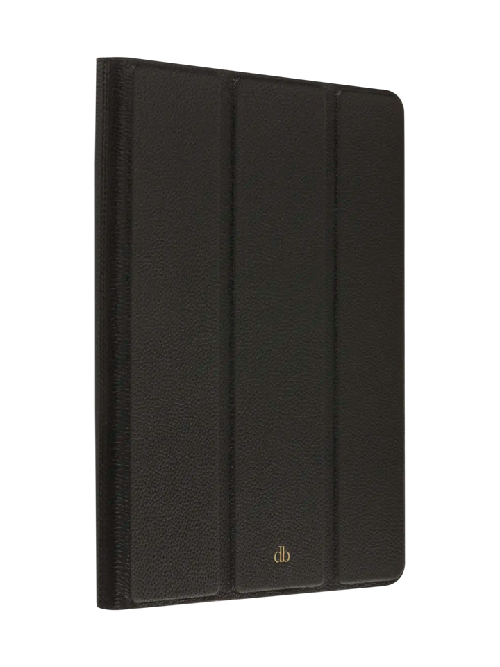 Milan full-grain leather iPad case#color_night-black