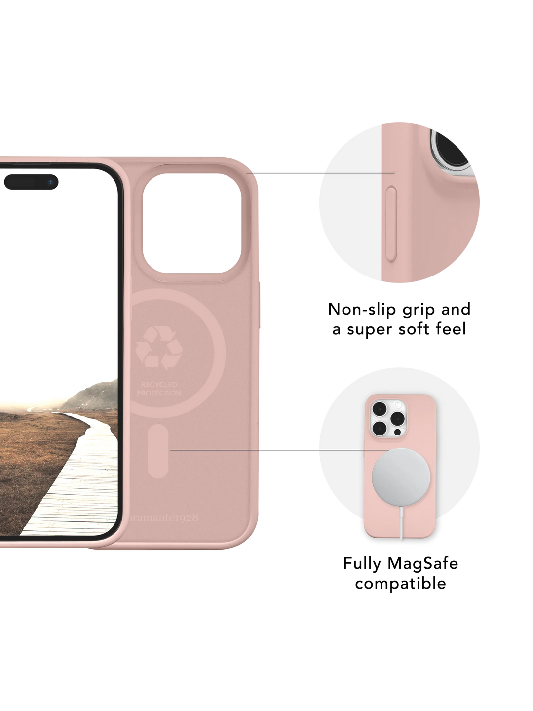 Monaco MagSafe - iPhone 16e/15/14/13 - Pink Sand