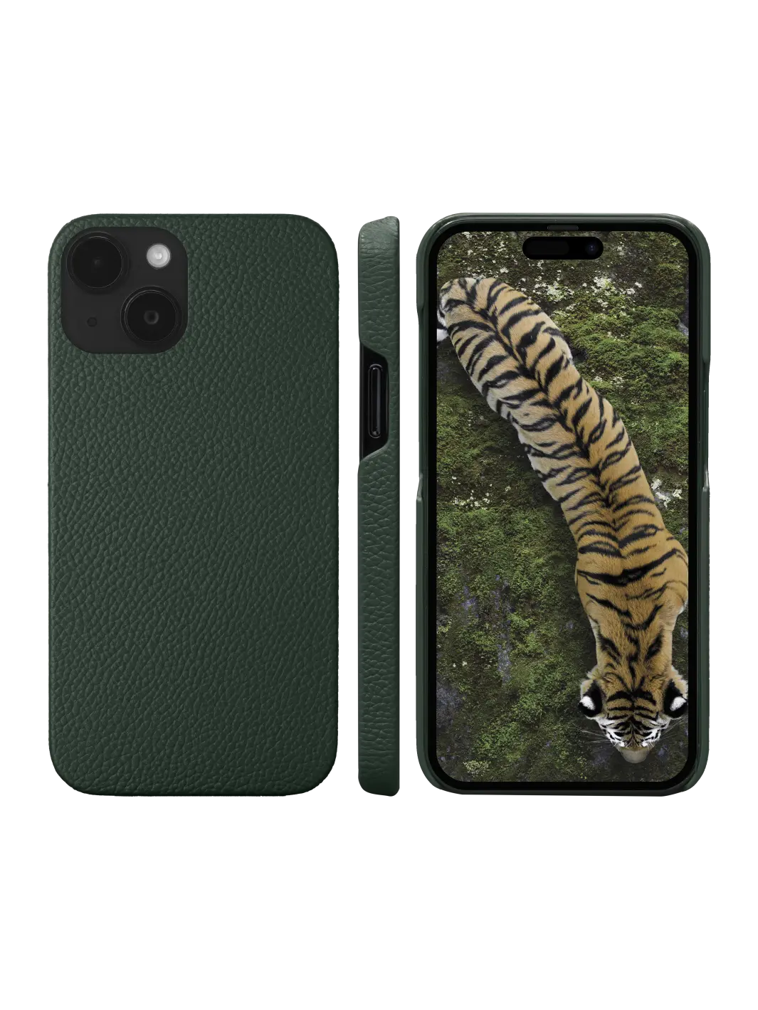 New York pebbled Evergreen iPhone 15 Plus Phone Case