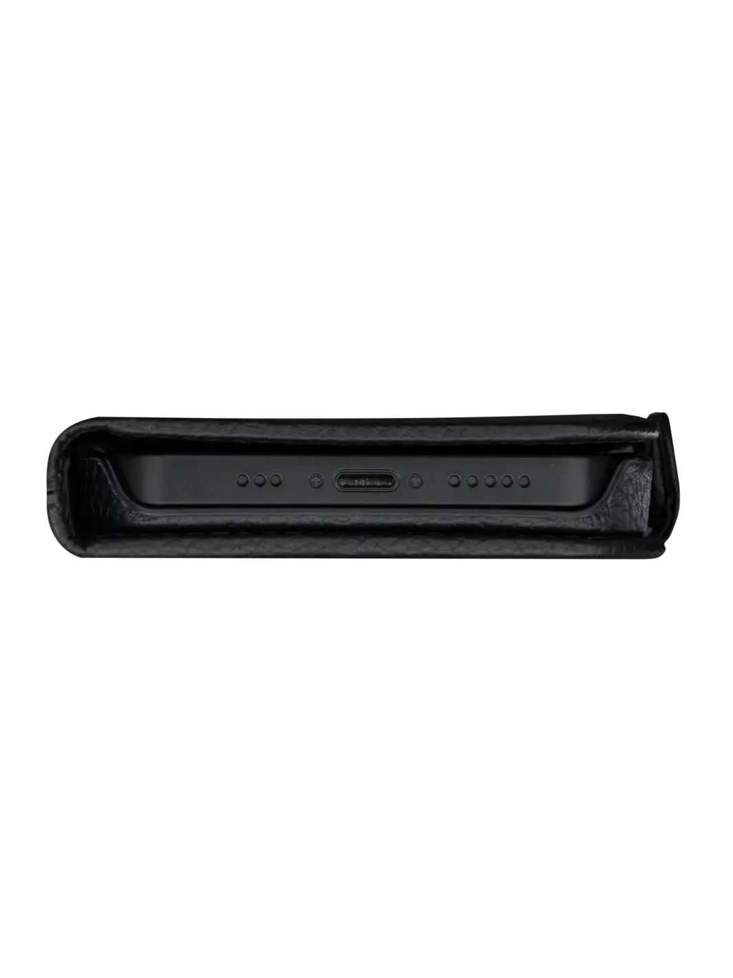 New York pebbled Night Black iPhone 15 Pro Max Phone Case