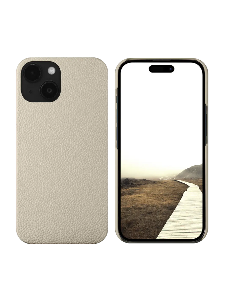 New York pebbled Sand Dune iPhone 15 Plus Phone Case