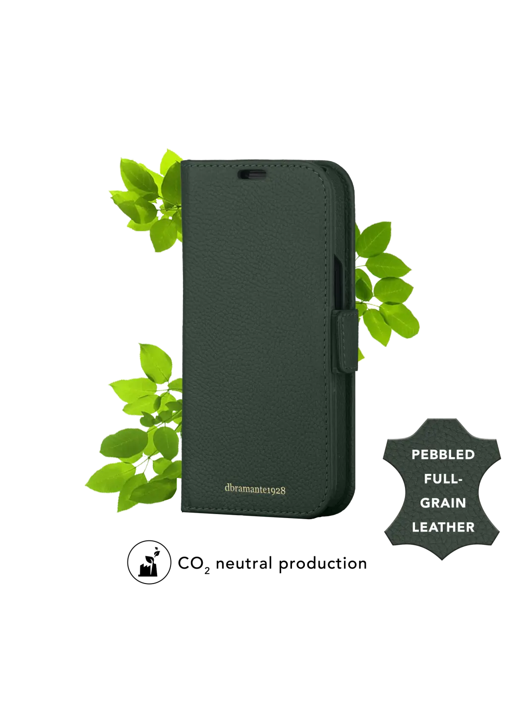 New York pebbled Evergreen iPhone 15 Phone Case