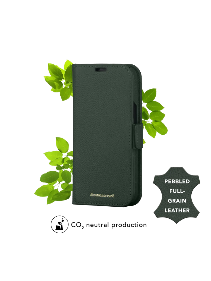 New York pebbled Evergreen iPhone 15 Phone Case