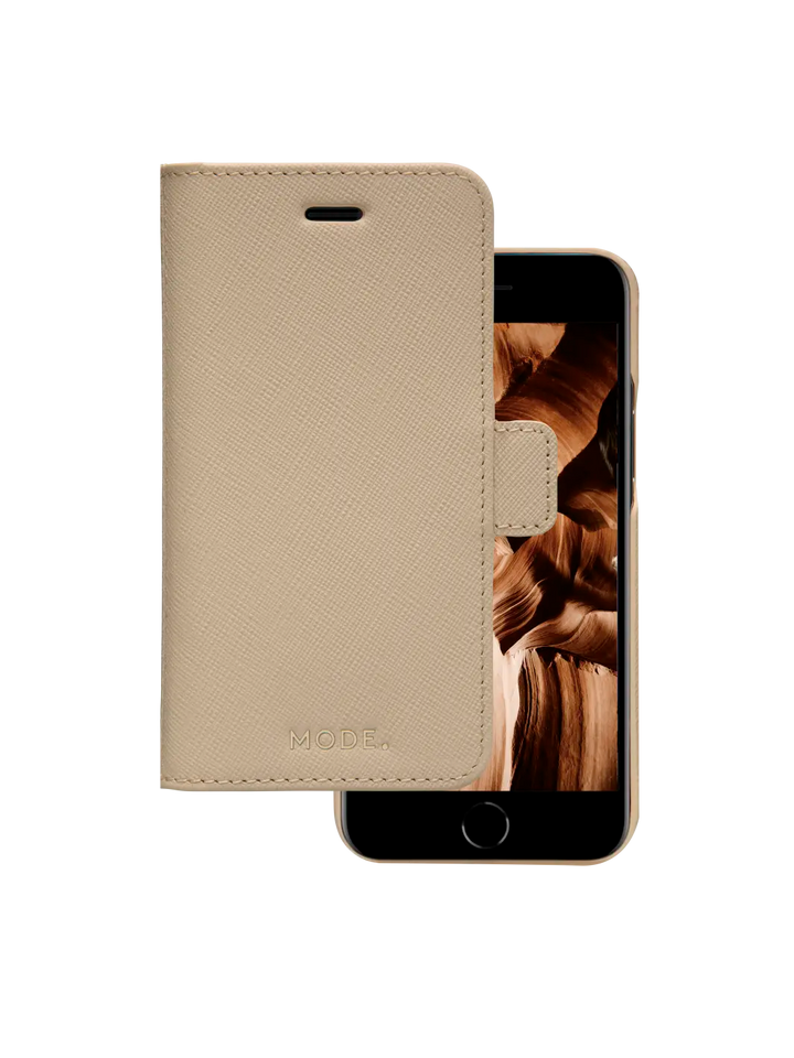 New York Saffiano Sahara Sand iPhone SE 8 7 Phone Case
