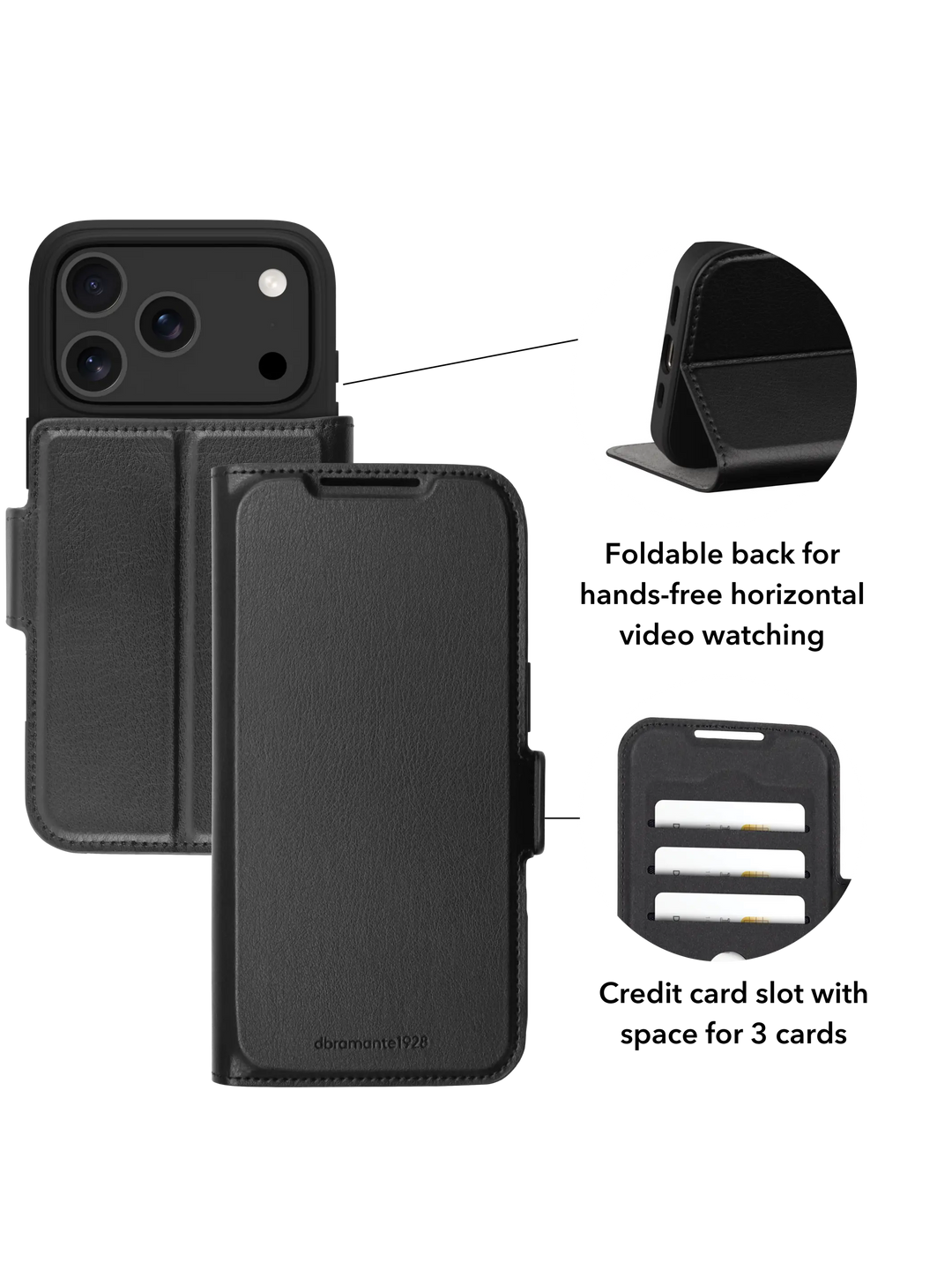 Oslo Pro - iPhone 18 Pro/17 Pro - Black Phone Case