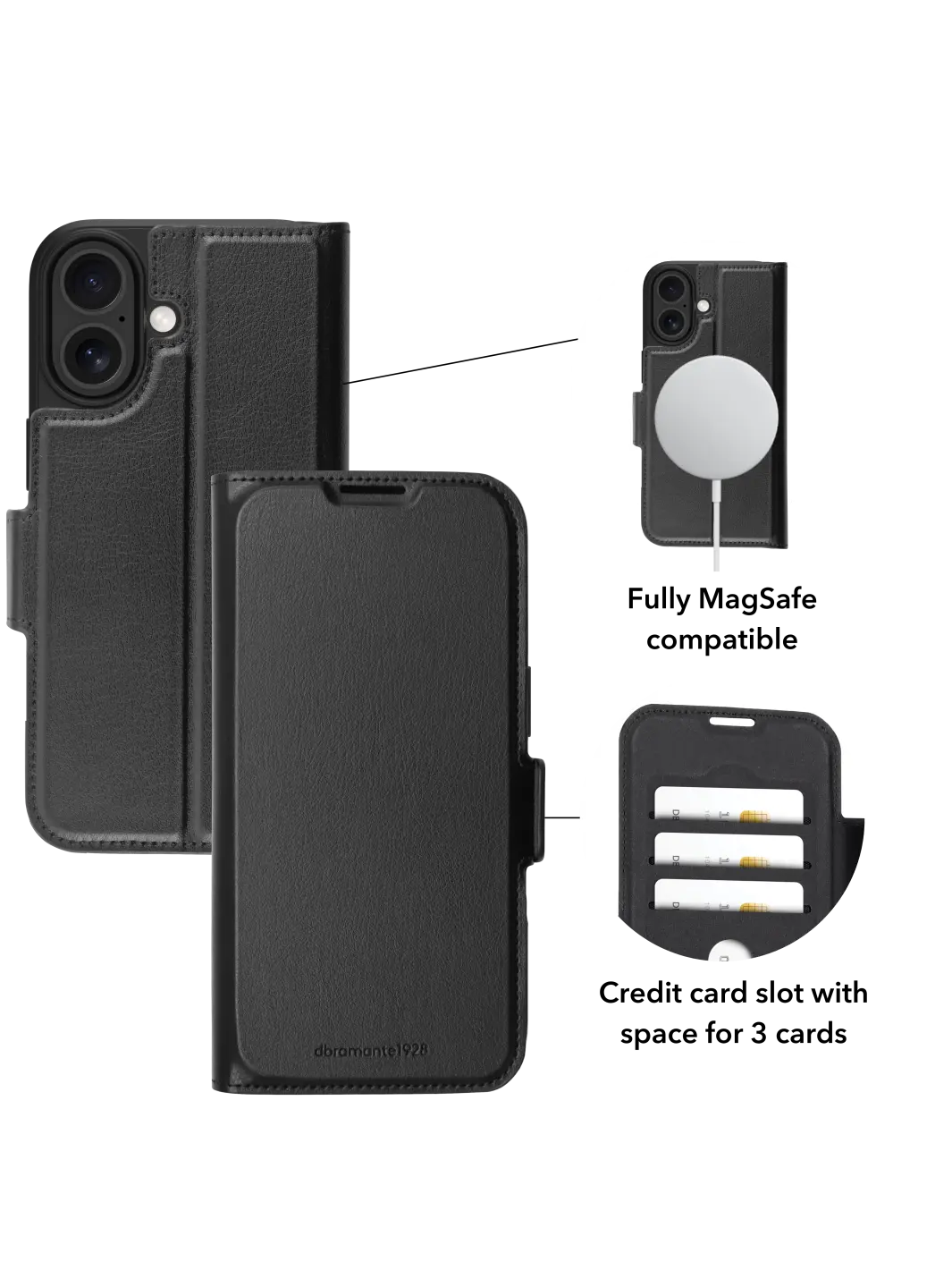 Oslo Pro MagSafe - iPhone 17 - Black Phone Case