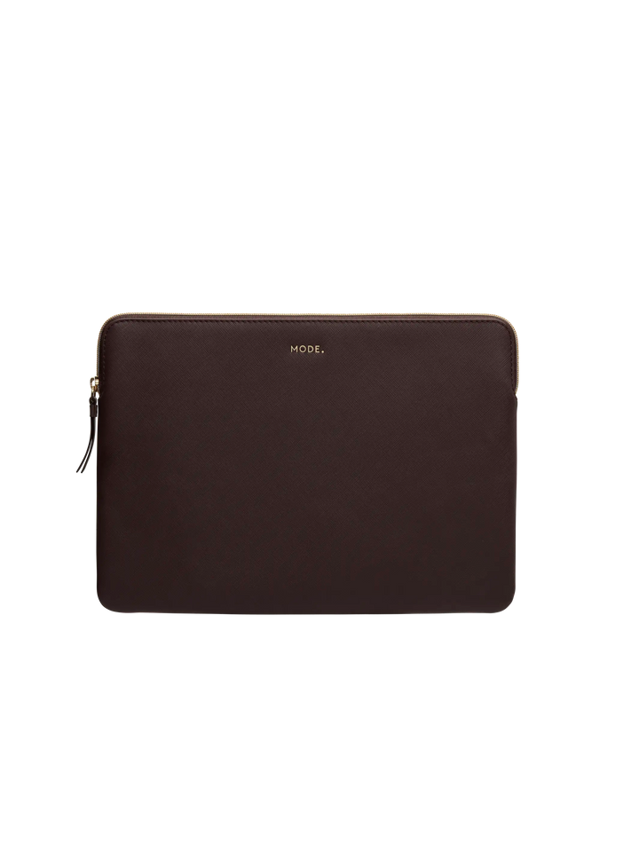 Paris Saffiano Dark Chocolate MacBook Air Pro 13" (2016-2022) Computer Sleeve