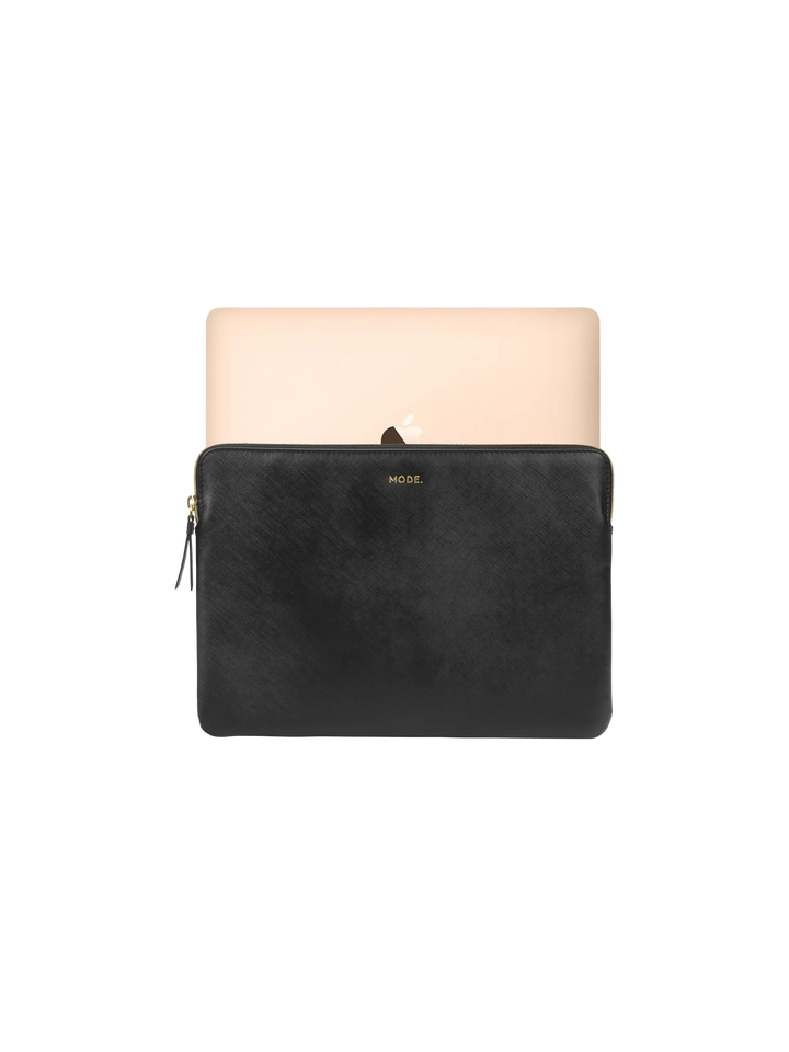 Paris Saffiano Night Black MacBook Air 13" (M1+M2) Computer Sleeve