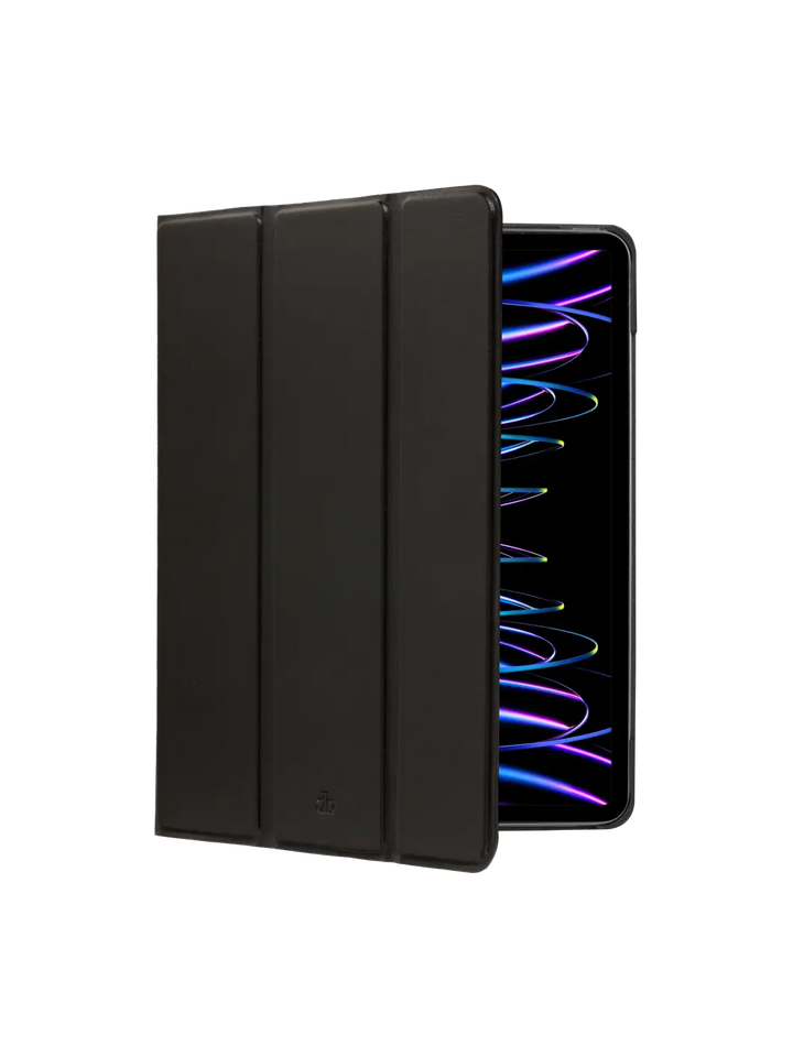 Risskov full-grain leather iPad case#color_black
