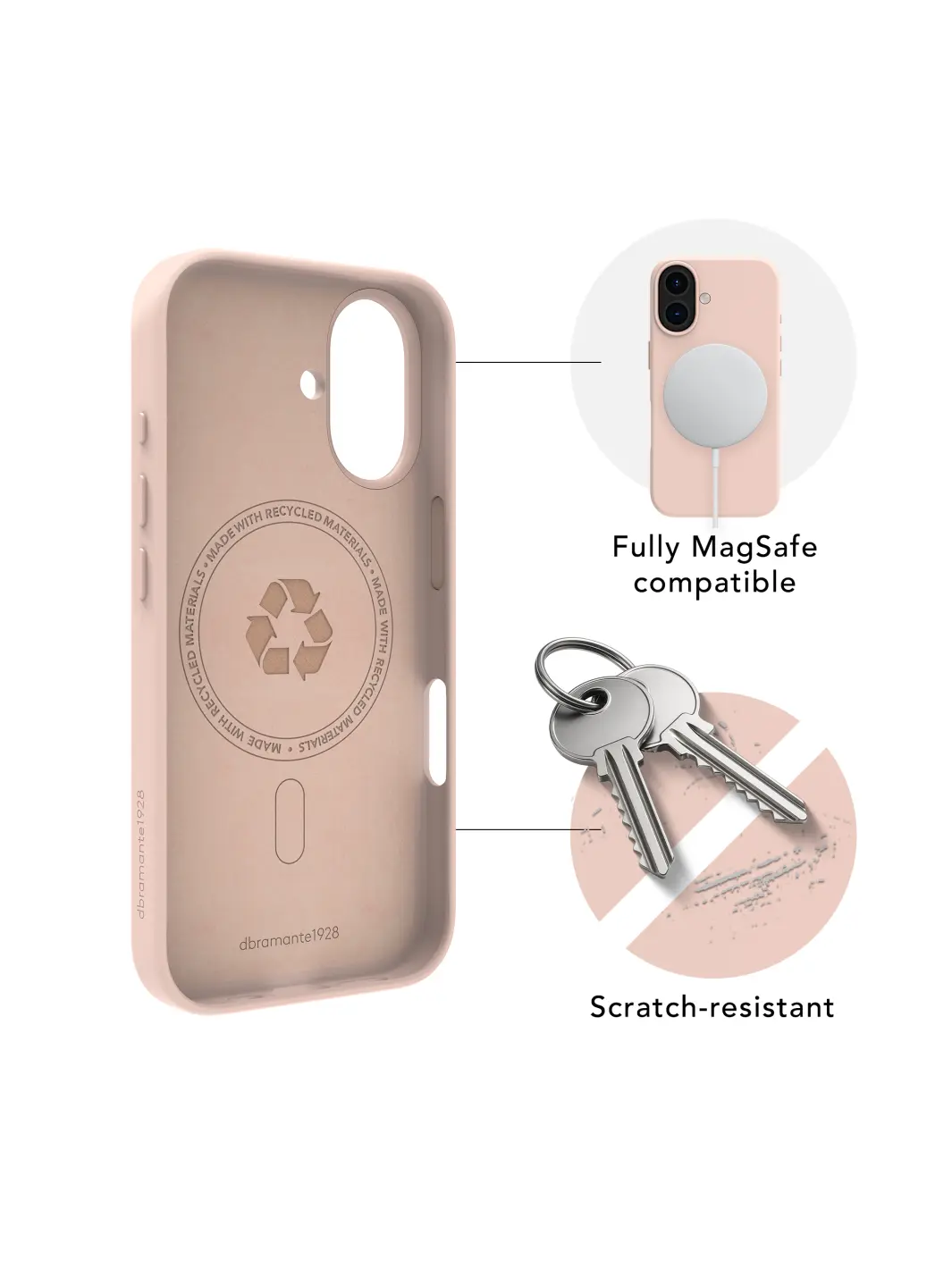 Roskilde MagSafe ICON - iPhone 16 - Pink Sand