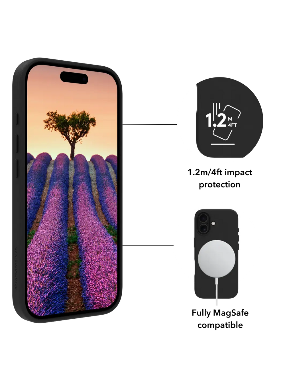 Roskilde MagSafe - iPhone 17 - Black Phone Case