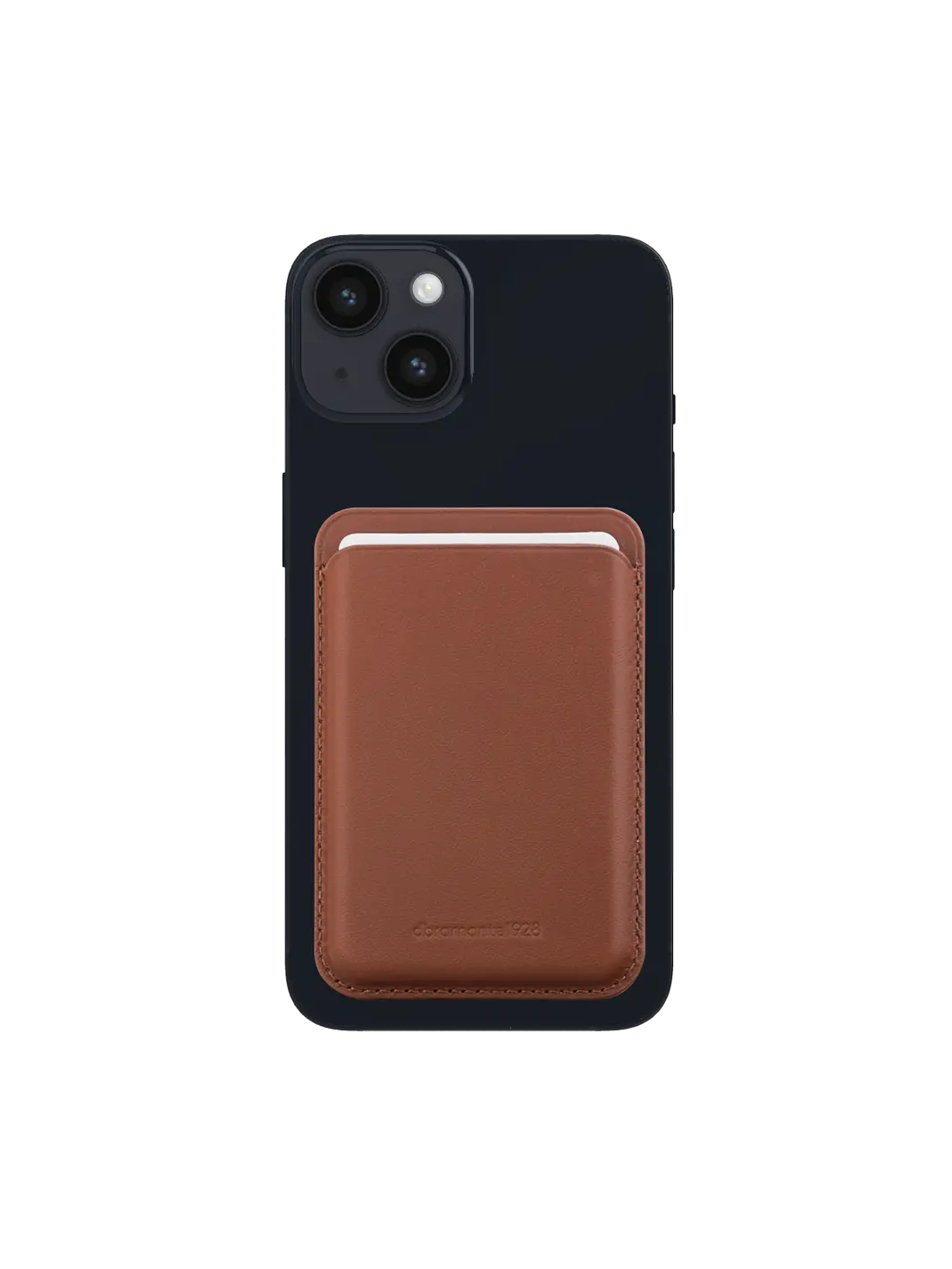 Leather wallet with MagSafe - Tan