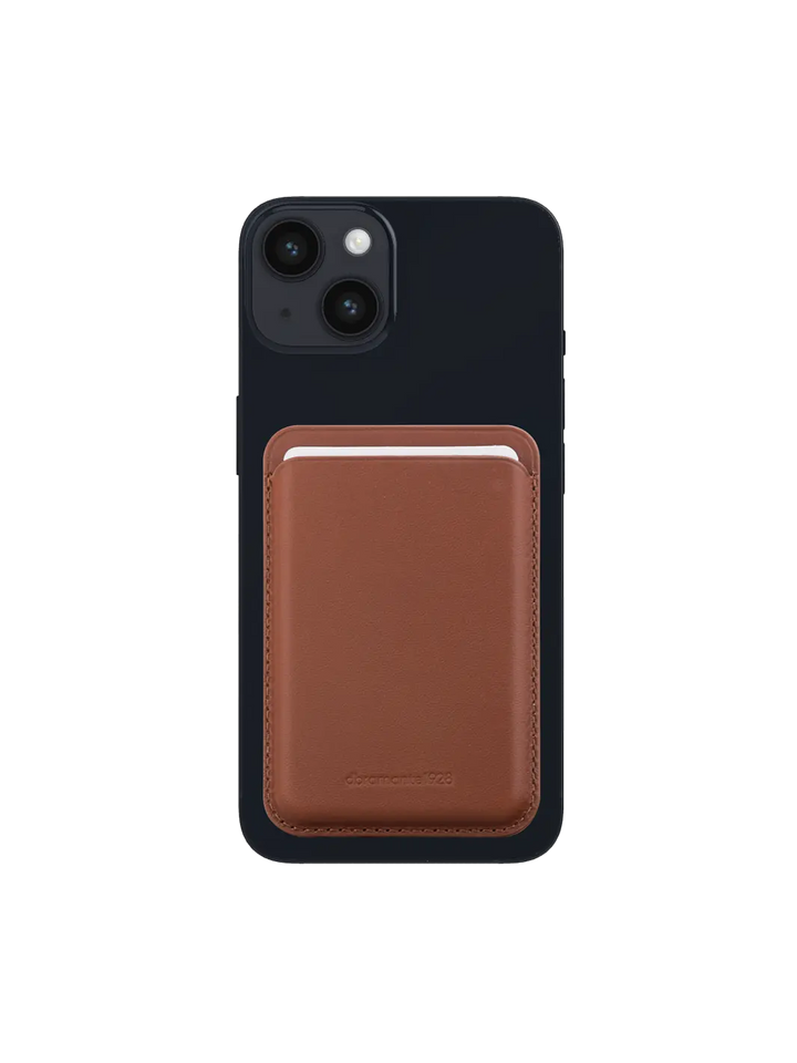 Leather wallet with MagSafe - Tan