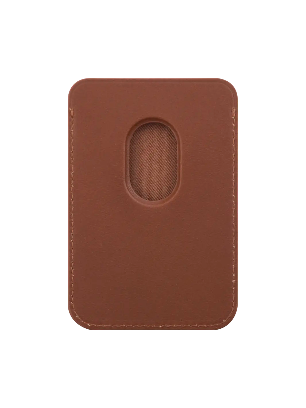 Leather wallet with MagSafe - Tan