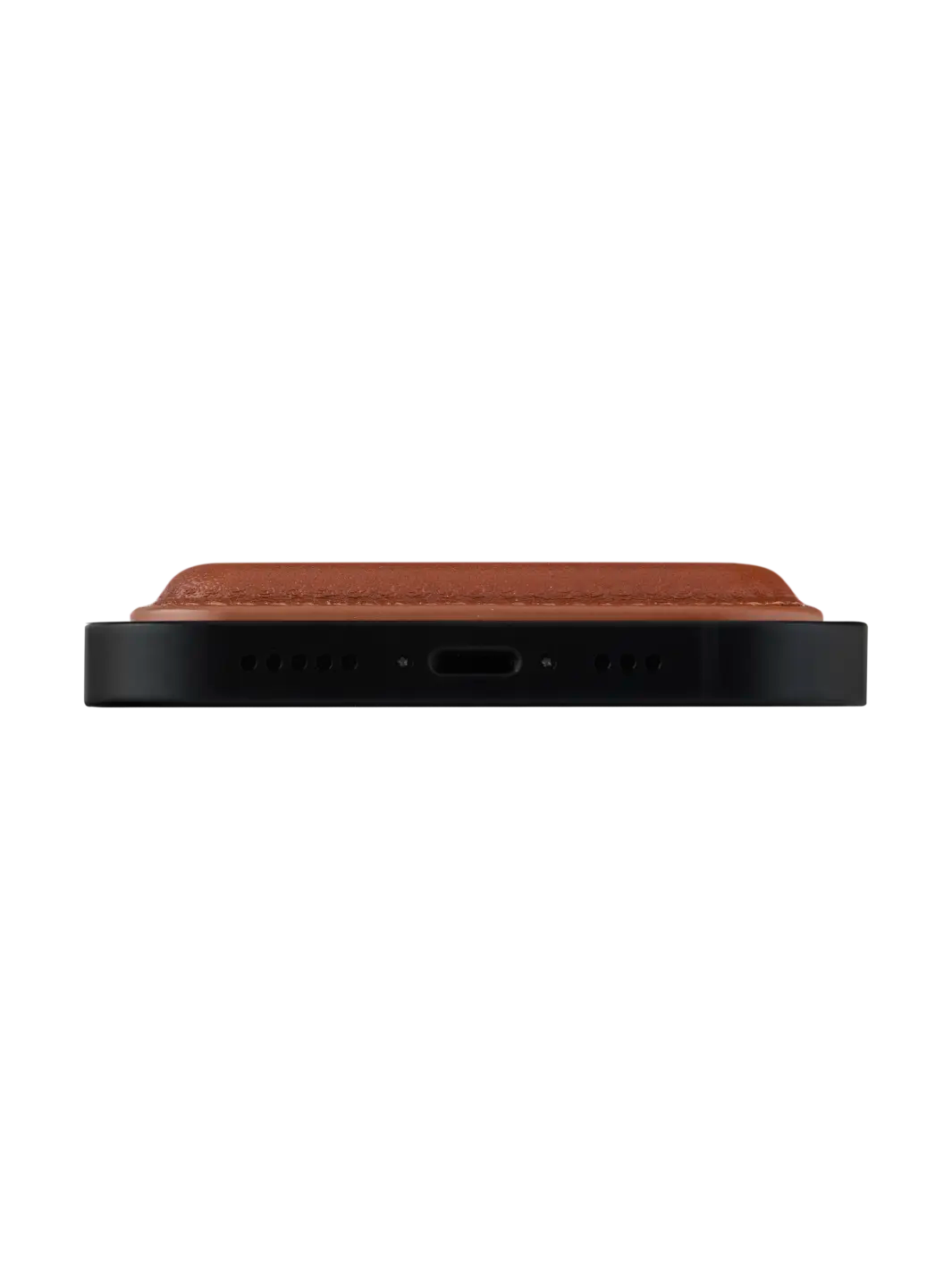 Leather wallet with MagSafe - Tan