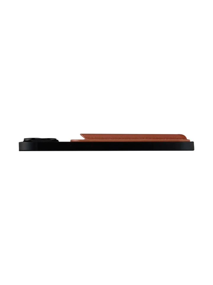 Leather wallet with MagSafe - Tan
