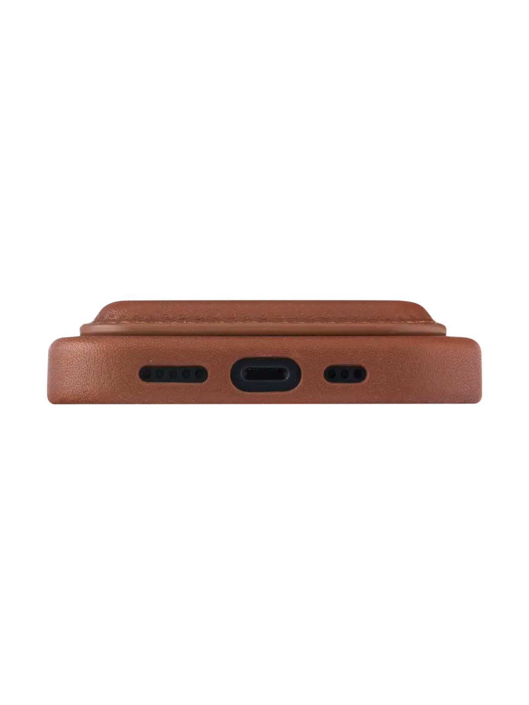 Leather wallet with MagSafe - Tan