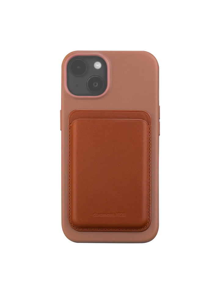 Leather wallet with MagSafe - Tan