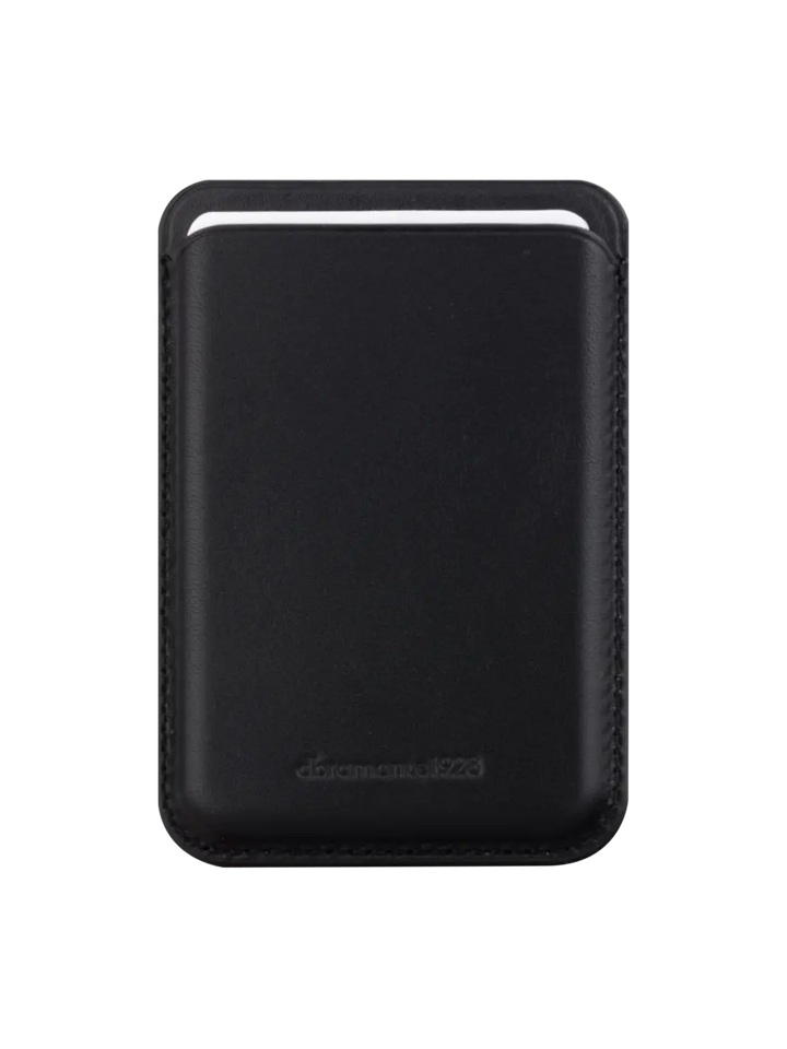 Leather wallet with MagSafe - Black