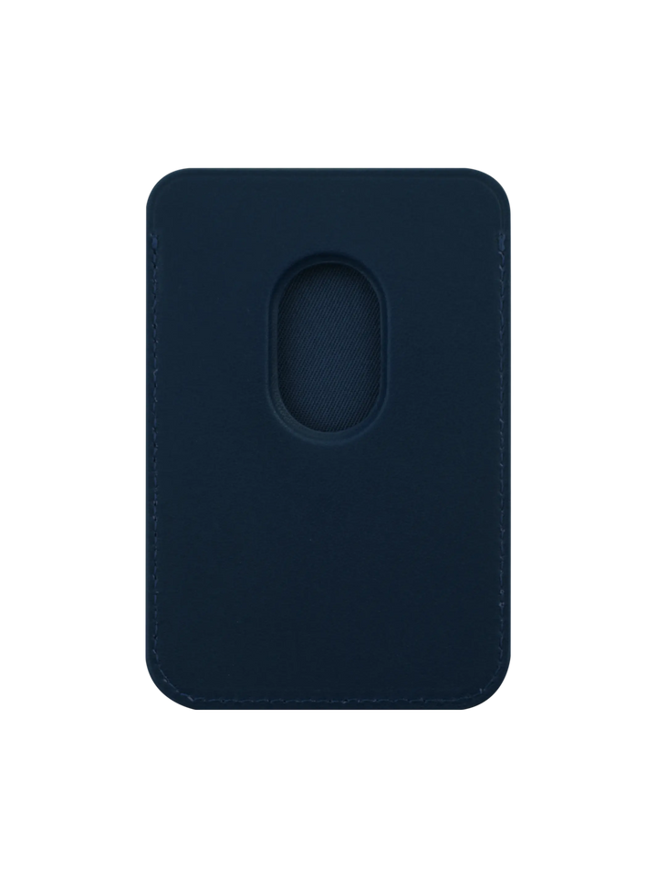 Leather wallet with MagSafe - Blue