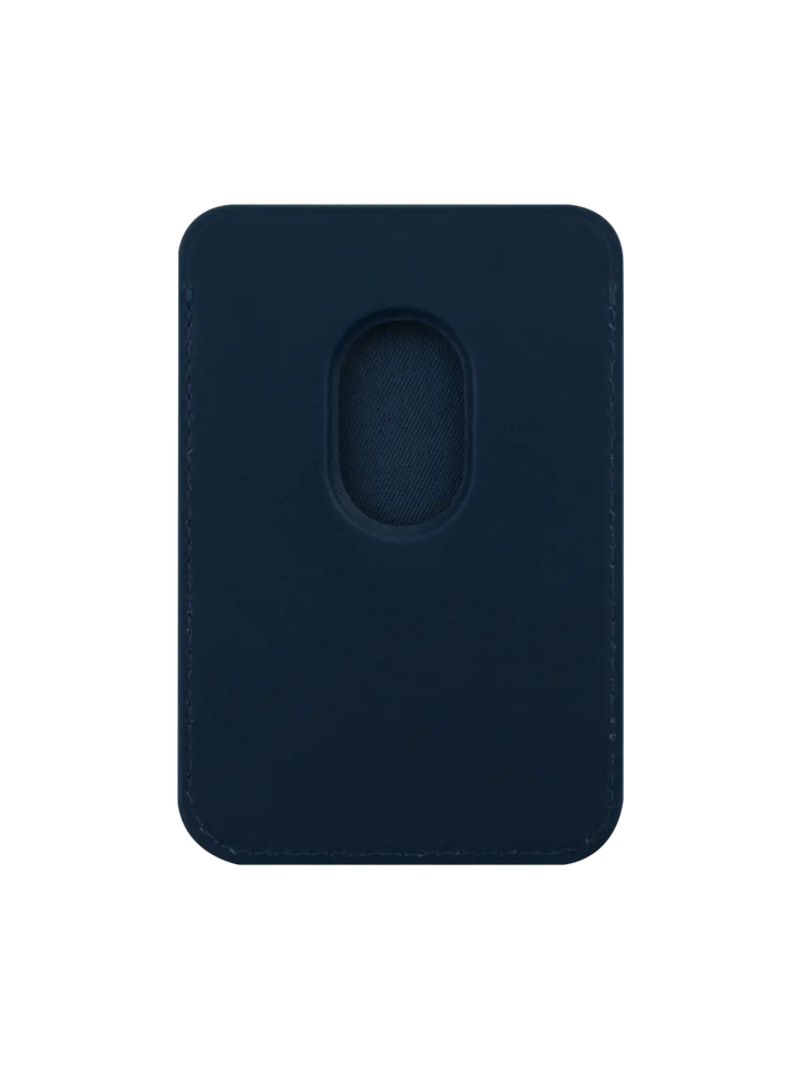 Leather wallet with MagSafe - Blue