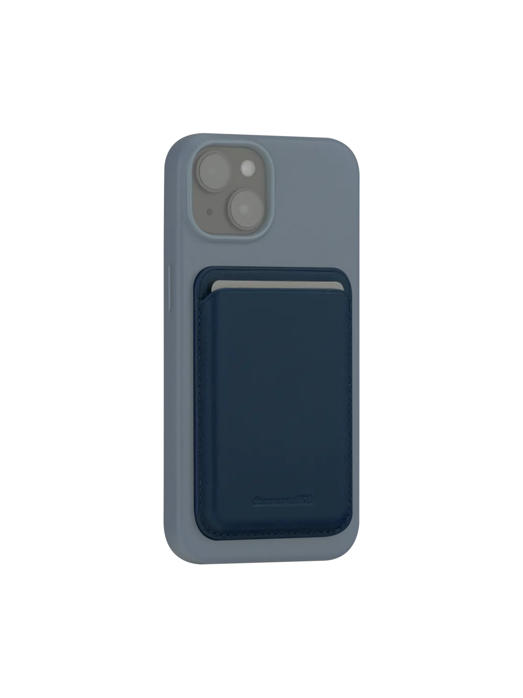 Leather wallet with MagSafe - Blue