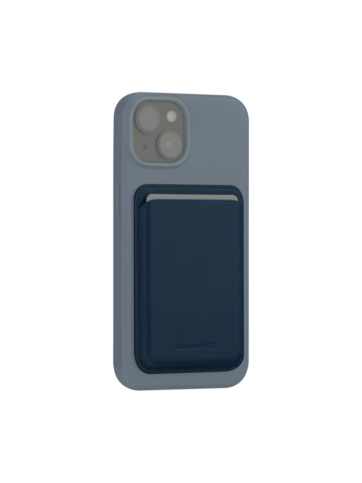 Leather wallet with MagSafe - Blue